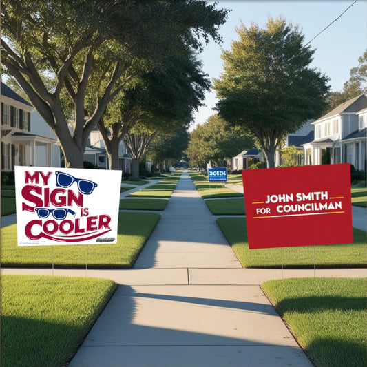 "My Sign Is Cooler" Funny Yard Sign | Lawn Decor