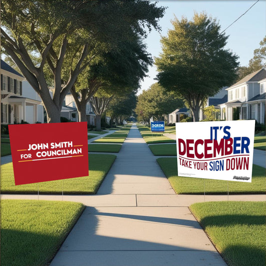 "It's December" Funny Yard Sign | Lawn Decor