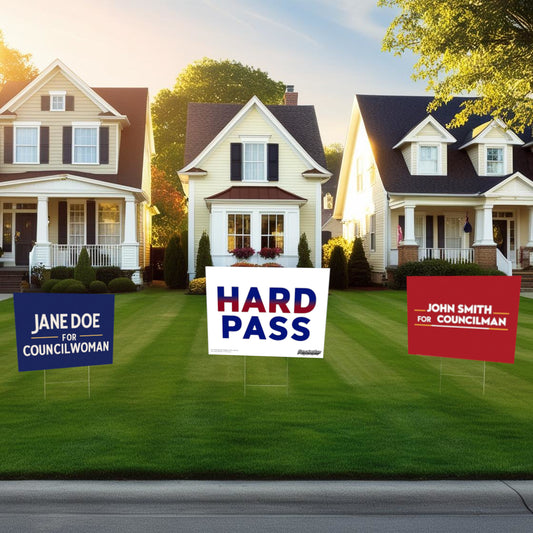 "Hard Pass" Funny Yard Sign | Lawn Decor