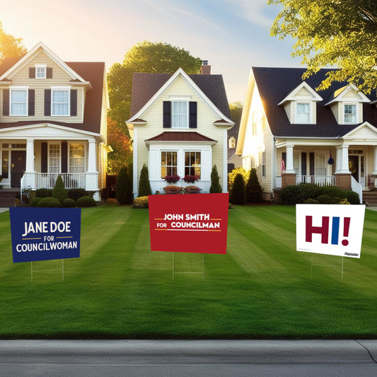 "Hi!" Funny Yard Sign | Lawn Decor