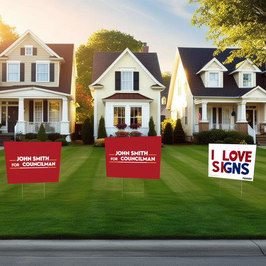 "I Love Signs" Funny Yard Sign | Lawn Decor