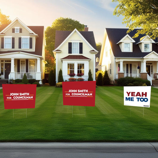 "Yeah Me Too" Funny Yard Sign | Lawn Decor