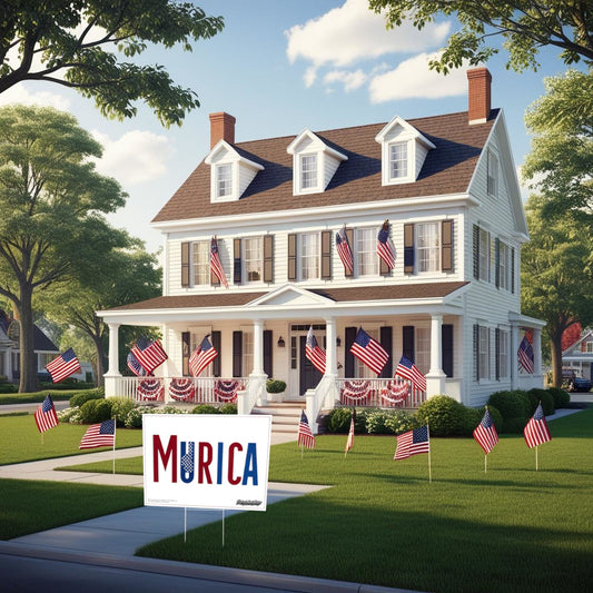 "Murica" Funny Yard Sign | Lawn Decor
