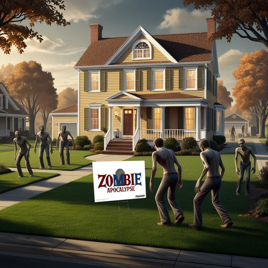 "Zombie Apocalypse" Funny Yard Sign | Lawn Decor